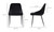 EJ-1034-02 - Sedona Dining Chair Shadowed Black Velvet Set Of Two