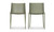 QX-1010-16 - Silla Outdoor Dining Chair Sage Green Set Of Two