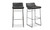 PK-1107-02 - Starlet Barstool Onyx Black Leather  Set Of Two