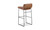 PK-1107-14 - Starlet Barstool Open Road Brown Leather Set Of Two