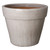 ROUND FLOWER POT, DISTRESSED WHITE