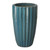 TALL ROUND RIDGE POT, TEAL