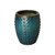 TALL ROUND STUD POT, TEAL