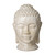 BUDDHA HEAD, DISTRESSED WHITE