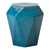 HEX FACET STOOL, TURQUOISE