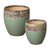 Round Planters Set Of 2, Reef/Spa Blue