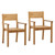 DOV35001-NATL - Kira Outdoor Dining Chair Set of 2
