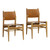 DOV0478-BRWN - Rossana Dining Chair Set of 2