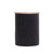 Round Ribbed Side Table, Black