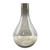 Mira Glass 10" Long Neck Vase, Cloud Grey