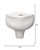 Plunge Ceramic Decorative Vessel, Matte White