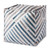 Loloi PF0003 Poufs Ivory / Blue_3