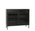 52010939 - Nore Metal Glass 2Dwr 2Dr Cabinet Blackened Steel