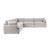 5308SC5EGR - Caplan Upholstered 5pc Modular Sectional Gray