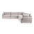 5308SC5EGR - Caplan Upholstered 5pc Modular Sectional Gray