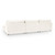 5308SC4EIV - Caplan Upholstered 4pc Modular Sectional Ivory