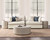 5308SC2EIV - Caplan Upholstered 2pc Modular Sectional Ivory