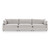 5308SC3EGR - Caplan Upholstered 3pc Modular Sectional Gray