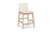 BC-1138-05 - Deco Oak Counter Stool White Pvc