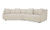 FO-1045-05 - Fraser 2 Piece Modular Sofa White