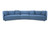 FO-1041-19 - Fraser 3 Piece Modular Sectional With Slipper Deep Blue