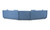 FO-1041-19 - Fraser 3 Piece Modular Sectional With Slipper Deep Blue