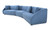FO-1041-19 - Fraser 3 Piece Modular Sectional With Slipper Deep Blue