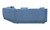 FO-1042-19 - Fraser 3 Piece Modular Sectional With Wedge Slipper Deep Blue