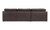 XQ-1020-20 - Thurlow Corner Modular Sectional Espresso Brown Leather