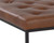 Endall Ottoman - Black - Bravo Cognac