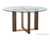 Rejane Dining Table Base - Gold - Raw Umber