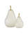 Glass Pear Set of 2