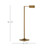 Ruxley Brass Floor Lamp