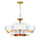 Grand Lotus Large White Chandelier