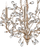 Crystal Bud Small Silver Chandelier