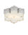 Grand Lotus Silver Flush Mount