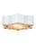 Grand Lotus White Flush Mount