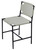 Asher Leather Dining Chair, Grey