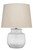 Trace Ceramic Table Lamp with Linen Shade
