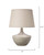 Basketweave Ceramic Table Lamp with Linen Shade