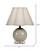 Dottie Blown Glass Table Lamp with Linen Shade, Taupe