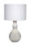 Droplet Ceramic Table Lamp with Linen Shade, Blue