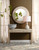 Droplet Ceramic Table Lamp with Linen Shade, Blue