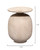 Highland Decorative Ceramic Vase, Cream