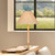 Morgana Wood and Metal Table Lamp with Raffia Shade