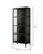 Union Tall Curio Iron Cabinet