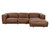 Beau Sofa Chaise - Raf - Lucia Tobacco Leather