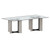 Glass Dining Table Top - Rectangular - Clear - 96"