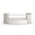 CLA-024-405 - Love Oval Cocktail Table   Matte Pearl