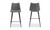 UU-1002-25 - Alibi Counter Stool  Dark Grey Set Of Two